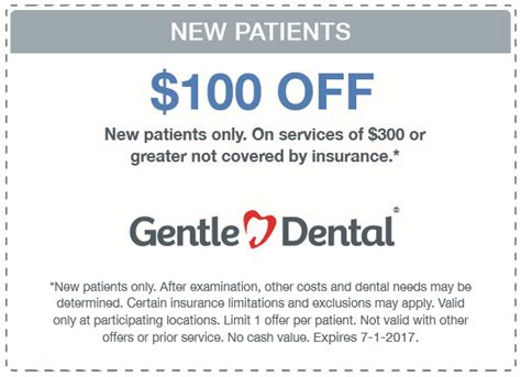 gentle dental coupons.